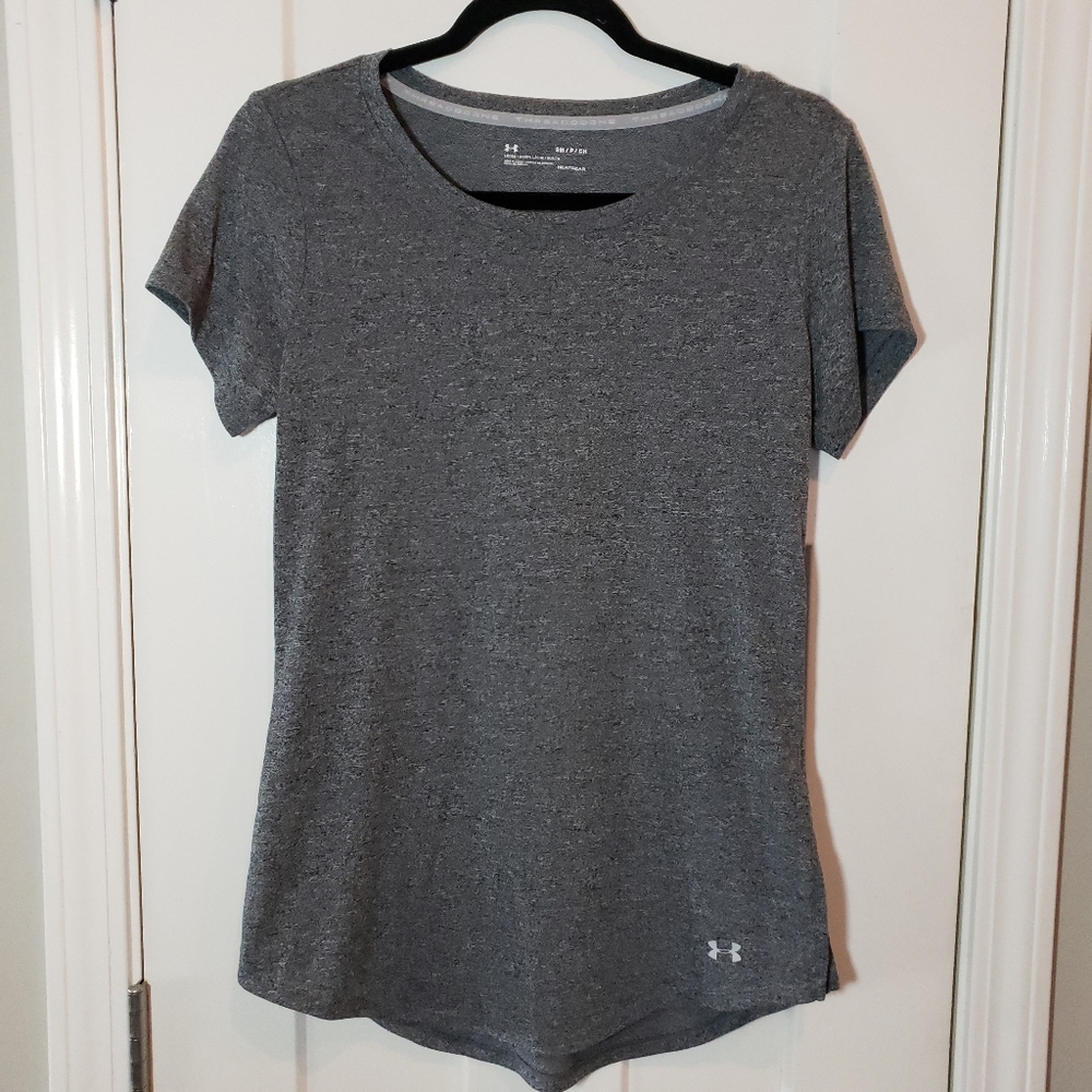 Under Armour Gray Fitted Short Sleeve T-Shirt
